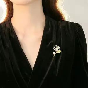 진주 큐빅 정장 브로치 한복 옷핀 예쁜브로치 LM1004189