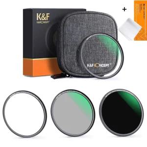K&F 67mm NANO-X 마그네틱 필터 세터 (ND1000/CPL/UV) 8K AGC Japan Glass