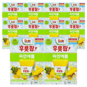 Dole 돌 후룻팝 파인애플 ( 62ml 8개입 ) 10개 / 파인애플팝 얼려먹는 디저트 주스 과즙쥬스