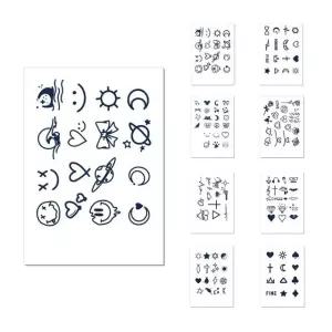 여름 데일리 미니 타투 스티커 패션 포인트 문신 패치 레터링타투스티커 (WE9179F)