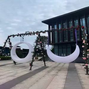 충전식 그네 야광 반달형 태양광 포토존 테라스 카페 펜션 풀장 공원 걸이용