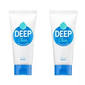 어퓨 딥클린 클렌징 밀크 보습 세안 선물 130ml X2개