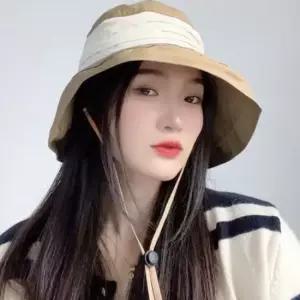 모리스 여성용 버킷햇 브라운 와이드챙 사파리모자