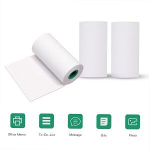 PeriPage 10년 보존 감열지 롤 56x30mm A6A8P6 Paperang P1P2 열전사 프린터용 AFree 검정색 글꼴