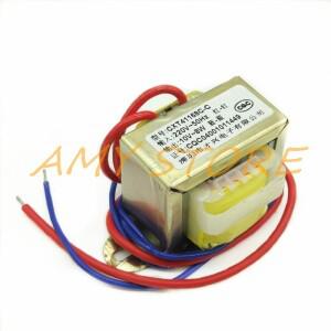 EI41x20 8W 8VA 출력 AC10V 0.8A 500mA EI 페라이트 코어 입력 220V 50Hz 수직 장착 전기 단일 전력 변압기