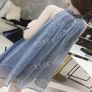 대회용 의상 반짝이 스팽글 폴댄스 홀터넥 망토 무대