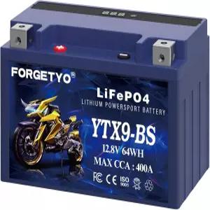 리튬 YTX9-BS LiFePO4 모터사이클 배터리 12V 5AH 400A ATV UTV 제트 스키 4휠러 스노모바일 트랙터 및