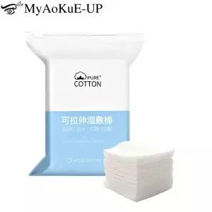 200PCS 젖은 면 스트레치 일회용 물 절약 패드 휴대용 메이크업 제거 조각 통기성 얼굴 마스크 종이