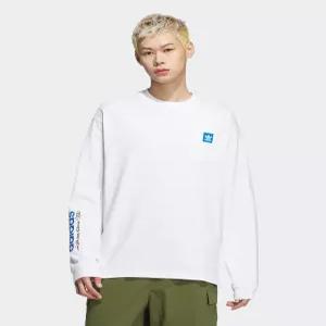 아디다스 시티 스케이트 긴팔 티 - 화이트 JC6833 3219144