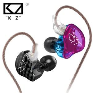 KZ ZST 유선 이어폰 분리형 케이블 인이어 모니터, 노이즈 캔슬링 헤드셋, HiFi 음악 스포츠 게임 휴대폰
