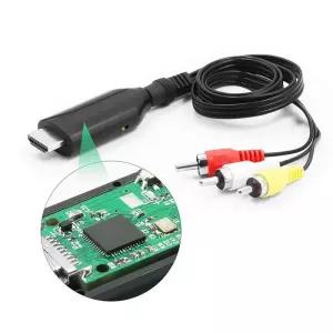 HDMI선택기 Hdmi to rca av 어댑터 변환기 hdmi2av ntsc pal 풀 hd ps3 ps4 xbox 60 hz tv box Compactible