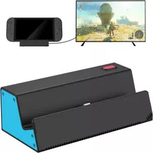 닌텐도 스위치 OLED용 하이잉 TV 도킹 스테이션 4K HDMI/USB 포트/타입 C 충전기 있는 휴대용 도크 스탠드