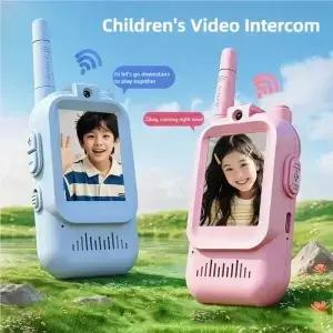 용 비디오 무전기 2개 세트 충전식 인터콤 귀여운 2인치 화면 원클릭 통화