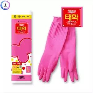 대형 태화 설거지 남자 조리실 고무장갑 L 23*42cm 청소 빨래 주방 안전 편한