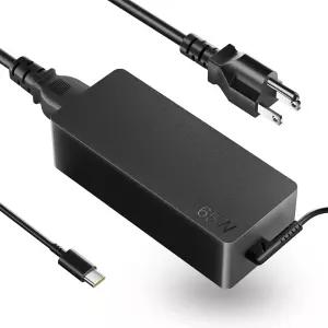 Lenovo ThinkPad X1 T14 T15 E14 요가 7i 9i용 MENLONIGT 65W USB C 노트북 충전기 교체 크롬북 타입 전원