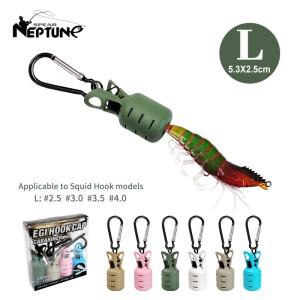 오징어 지그 미끼 보호기 키트 6pcs Webfoot Octopus Egi 후크 커버 우산 루어 캡 (바다 액세서리 용 카라