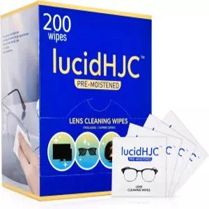 안경/카메라 렌즈용 루시드HJC 물티슈 휴대폰/노트북/컴퓨터 화면 청소 장소나 먼지 개별 포장된 종이 개수