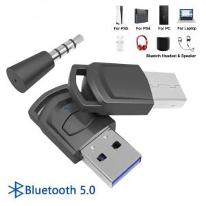 PS5/PS4 게임 콘솔용 무선 헤드폰 어댑터 수신기 PC 헤드셋 블루투스 5.0 오디오 송신기