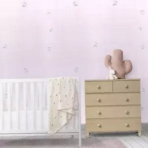 아이방 단열 벽지 1mx2.5m 입체 꽃무늬 핑크 곰팡이 방지 보온 시트 셀프