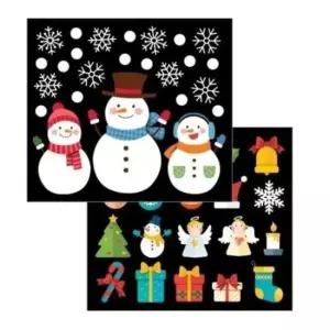 겨울 스티커 반짝이 X-MAS(2매) 눈사람 GS-5705