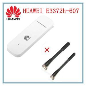 잠금 해제된 Huawei E3372 + 듀얼 안테나 4G LTE 150Mbps USB 모뎀 동글은 CRC9 있는 모든 밴드를 지원합