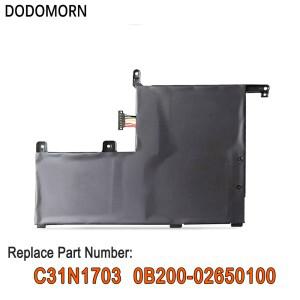 DODOMORN C31N1703 노트북 배터리 ASUS Zenbook Flip UX561U Q505UA 11.55V 52Wh 4550mAh 3ICP6/60/72