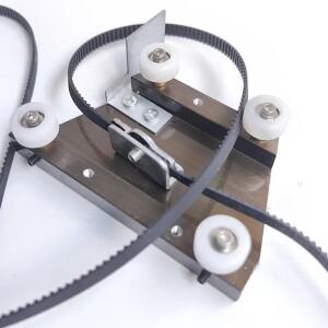 공기 노즐 + 캐리지 4개의 롤러 고정 플레이트 5mm 벨트가 있는 CO2 레이저 헤드 K40 3020 조각 절단기