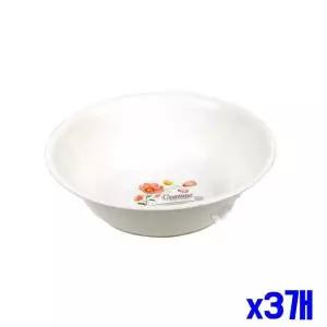 화이트 욕실 세수대야 대 x3개 화장실대야 욕실대야