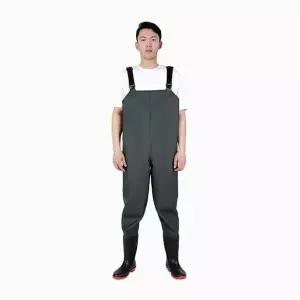 [하프클럽/]일체형 전신 멜빵 방수 작업복 방수웨이더 해루장비