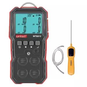 SOJ_국내 재고보유 4종복합가스측정기 WT8812 SET 일산화탄소 산소 황화수소 가연성가스 자동샘플링펌프 포함 한글설명서 정화조 맨홀점검작업