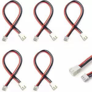 LiPo 배터리 밸런스 충전 실리콘 와이어용 JSTH 2S 플러그 연장 리드 5PCS 22AWG 20CM 케이블