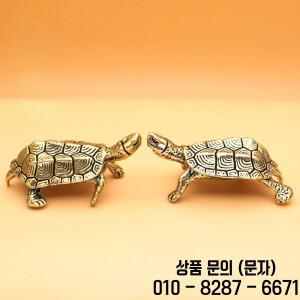 단단한 구리 돈 거북이 레트로 황동 조각상 풍수 데스크탑 장식 행운의 부 터틀 피규어 홈 데코레이션