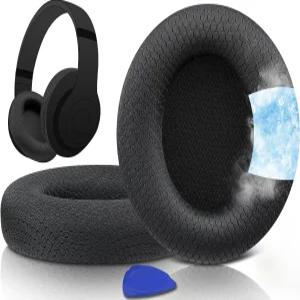 소울윗 풀 쿨링 젤 교체 이어패드 Beats Studio Pro 무선 노이즈 캔슬링 헤드폰 통기성 메쉬 원단이 포함된
