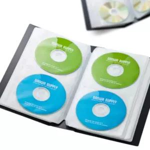 파일형 CD DVD 케이스 72매 블랙 보관함 정리 수납클리어 아코디언 서류 파우치 A5 부동산화일 서류철 악보