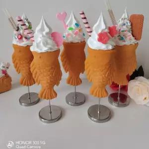 붕어빵 소품 모형 샘플 거리 아이스크림 푸드트럭 진열 음식 장식