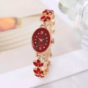 릴리아 여성 손목시계 메탈시계 레드 여성시계 여자손 여성시계 여자시계