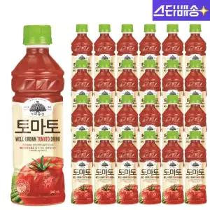 웅진 가야농장 토마토 주스 음료수 340ml 24개 GST MNS