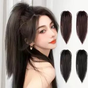 [룽스_65]집게 가발 집게가발 헤어 일자 볼륨 머리핀 1P