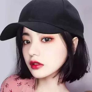 [룽스_65]짧은가발 모자일체형가발 단발머리 IT-23028
