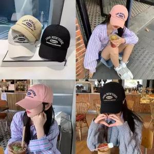 [룽스_65]데일리 캡모자 캐쥬얼 레터링 단색모자 단색 심플