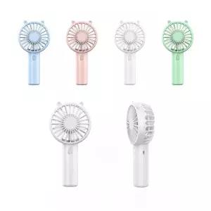 탁상 용 책상 미니 소형 데스크 휴대용 선풍기 USB 충전식 거치대 포함 여성 여자 메이크업 속눈썹 쿨러 야