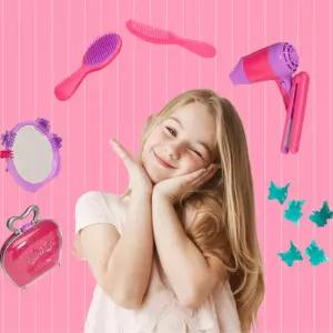 아기 미용실놀이 소리나는 드라이기장난감 고데기 키즈뷰티 4살여아선물