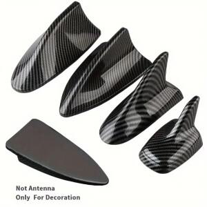 New Carbon Fiber Car Antenna Fin Simulation Universal Shark Non Functional Decorative Part for Gener