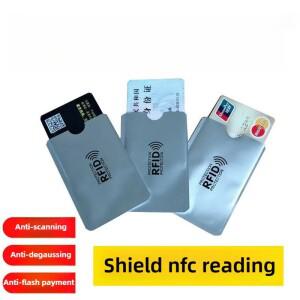 10개 알루미늄 스마트 RFID 차단 은행 카드 슬리브 지갑 보호 심플 홀더