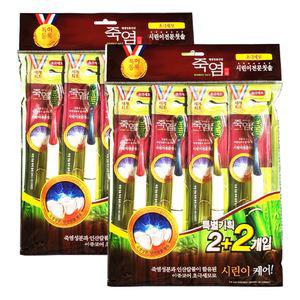 엘지 죽염 칫솔 시린이 전문 초극세모 4입 x 2개