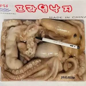 프라임 냉동 통낙지 850gr (3미, 4미, 5~6미, 7~8미)