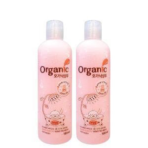 강아지샴푸 강아지용품 오가닉 전견용 베이비파우더향 애견샴푸 500ml x 2개