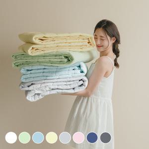 [아망떼] 포휴즈 시어서커 리플 고정밴드 침대패드