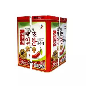 CJ 해찬들 알찬고추장 14kg 태양초 고추장 대용량 업소용 캔