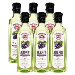 해표 프리미엄 포도씨유 500mL x 6개